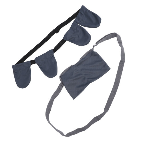 Supporto per drenaggio post-mastectomia, 4 scomparti, 2615 cm, grigio.
