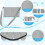 Supporto per drenaggio post-mastectomia, 4 scomparti, 2615 cm, grigio. 4