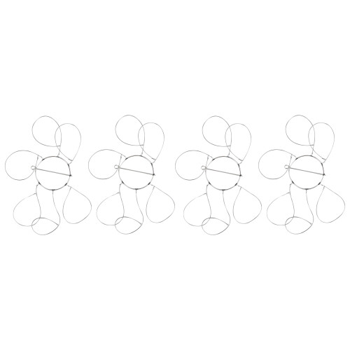 Efficient 6 Loop Crab Trap 8.5cm Diameter Stainless Steel Rustproof 4PCS