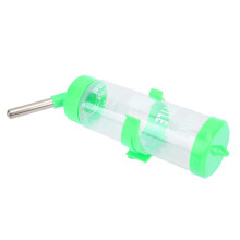 Hamster Drink Fountain Stainless Steel Water Dispenser 125ML for Hamster Cage PP Material Non-Drip Design