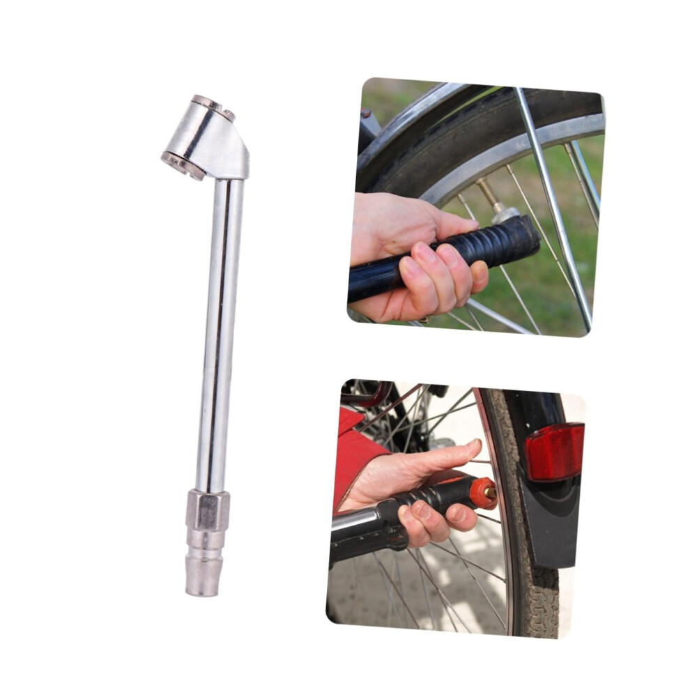 Multifunctional Tire Inflator Nozzle Metal Extension Adapter For Car Motorbike Bicycle Air Pump Durable Easy To Use Connector 6447073575877