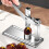 Stainless Steel Nut Cracker Tool with Ergonomic Handle, Press Type Pliers for Kitchen Use, Durable and Practical 2