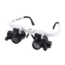 Lab Microscope Accessories Pocket Microscope Jewelry Loupe With LED Light 8X 15X 23X Magnification Lens