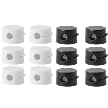 12 stk. magnetisk kabelklips justerbar roterbar ledningsholder under