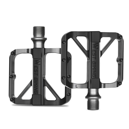 Pedali ultraleggeri con 3 cuscinetti 102x95mm neri 2