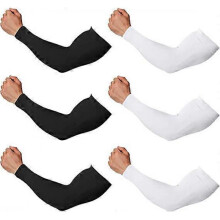 Men's and Women's 6 Arm Sleeves - Tattoo Covering - Basketball Golf Soccer Cool Sports Sleeves