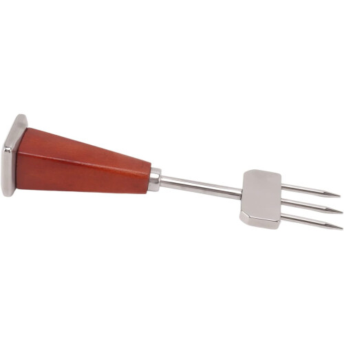Bar Ice Chipper Stainless Steel Ice Chisel for Restaurants, Solid Wood Handle, B Style, Durable Ice Tool 1