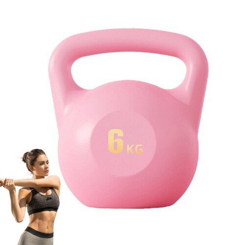 Kettlebell | Adjustable Weight Kettlebell for Full Body Workouts | Durable Plastic Coating for Grip Strength Training