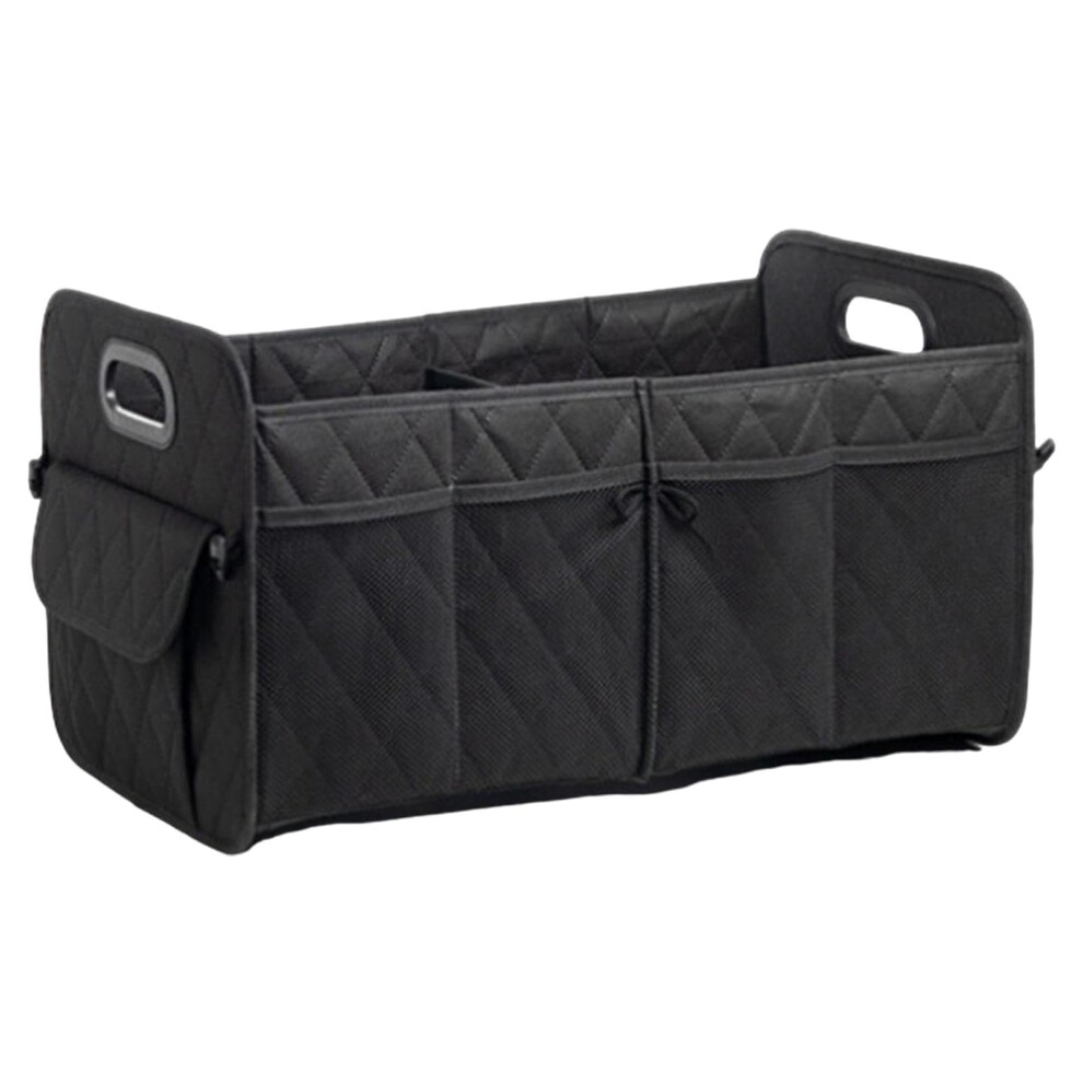Foldable Trunk Storage Box, 21.65X12.6x12.6 Inches Car Trunk Organizer For Minivans, Sedans, Suvs, Divided Portable Compartment 6038364281210