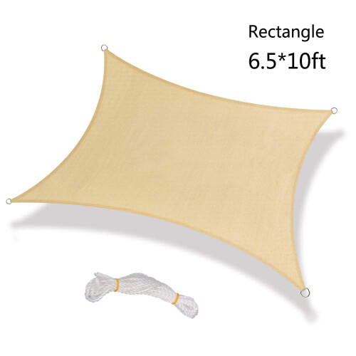 Sail Shade Rectangle Blue Polyester Oxford Cloth 2