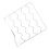 Divisori per ripiani dell'armadio in plastica bianca, compatto, 5.29oz 6