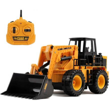 13.5" RC Bulldozer Full Function 1:24 Scale 2.4GHz Electric Remote Control Radio Excavator Car Ready-to-Run for Children Boys