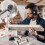 Foldable Table Saw Support Stand with Roller Sliding 55‑135mm 7