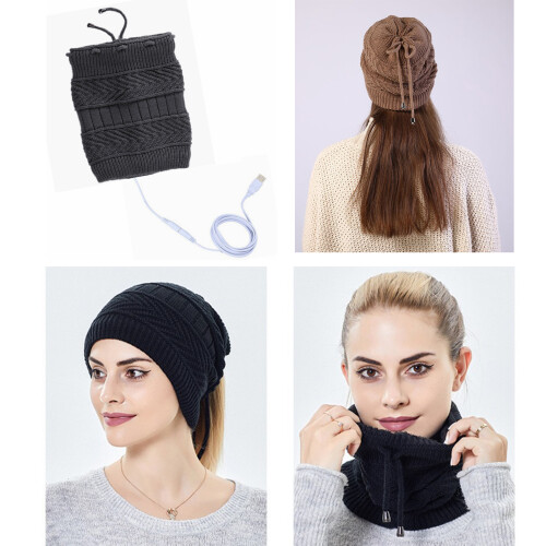 USB Electric Heating Hat Warm Heated Hat Outdoor 1