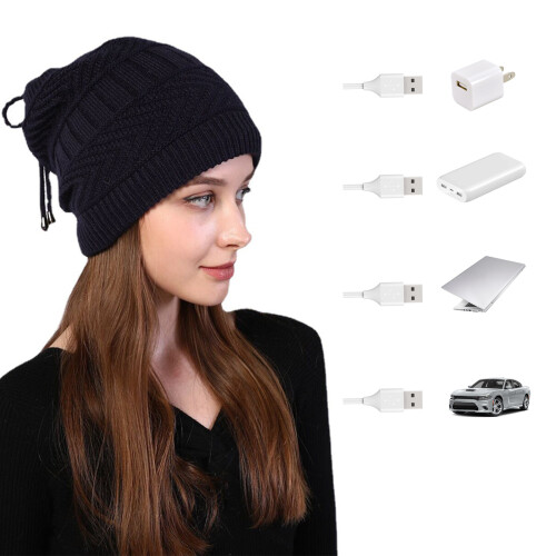 USB Electric Heating Hat Warm Heated Hat Outdoor 2