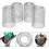 4 gutter filters in flexible aluminum,  8 cm, grid, wire mesh, windshield filter, strainer, leaf guard, gutter cover 1