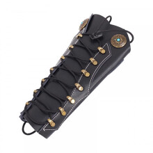 Archery Arm Guards Adjustable Leather Bracers for Forearm Protection in Hunting and Shooting Activities