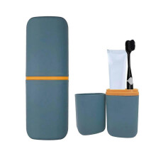 Toothbrush Travel Case, Travel Toothbrush Cup Holder Portable Toothbrush Travel Container Portable Toothpaste Storage Travel Toothbrush Holder, Navy b