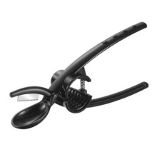 Nut Crackers Stainless Steel Nut Cracker Tool for Almond Walnut Pecan Hazelnut Shelling, Kitchen Clamp Plier Opener Black