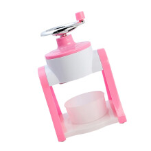 Manual Ice Crusher for Slushies - Simple Handheld Ice Chipper for Boys and Girls - Durable Plastic Ice Cube Maker Tool