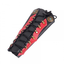 Archery Arm Guards Adjustable Leather Bracers for Forearm Protection in Hunting and Shooting Activities