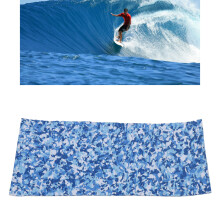 Blue Camouflage EVA Surfboard Grip Pad 69x31 cm Anti-Slip Traction