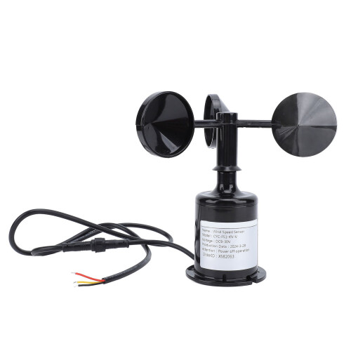 Wind Speed Sensor, Ultrasonic, IP64, 0-45m/s, DC9-30V 2