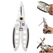 7 Inch Heavy Duty Wire Stripper Tool with Professional Handle for Stripping, Cutting, and Crimping Wire