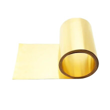 1m Gold Film High Purity Brass Foil Plate 10cm Wide Thin H62 Brass Sheet for Crafting and Decoration 0.03x100mm