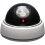 Fake Camera, Flashing Red Light for Nighttime Visibility, No Wiring Required, White 8