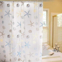 Elegant PEVA Bathroom Shower Curtain with Hooks 72 Inches X 72 Inches