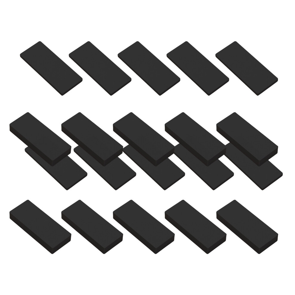 20Pcs Furniture Pad Black Headboard Bumper Furniture Wall 7627000038593