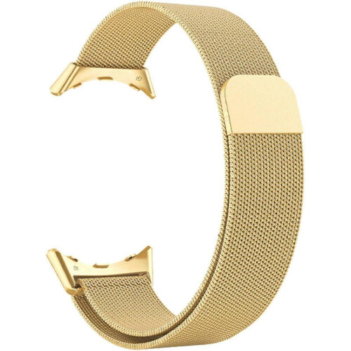Google Pixel Watch Stainless Steel Mesh Strap Magnetic Gold 1