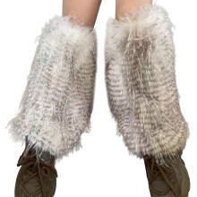 Women Plush Leg Warmers Fuzzy Winter Boot Cuffs Thick Thermal
