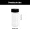 8Pcs Multipurpose Round Plastic Spice Jars Clear Container For 3