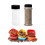 8Pcs Multipurpose Round Plastic Spice Jars Clear Container For 4