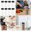 8Pcs Multipurpose Round Plastic Spice Jars Clear Container For 2
