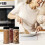 8Pcs Multipurpose Round Plastic Spice Jars Clear Container For 6