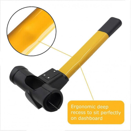 Car Steering Lock Universal Maximum Security Steering Wheel Lock for Cars and Vans 2
