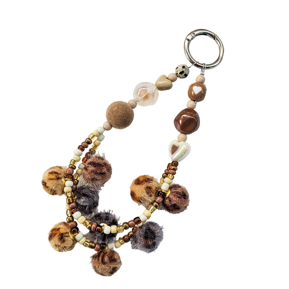 Leopard Print Pendant Cellphone Lanyard Chain For Women 7627000040619