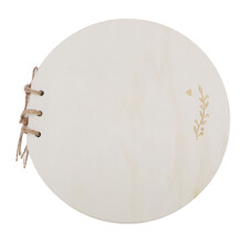 Baby Shower Guest Book Synthetic Wood and Paper