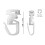 50PCS Curtain Gliders with Hook Durability Plastic Ensuring Long 3