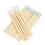 Brocha desechable para labios 100 uds cerdas de nylon mango de bambú 1