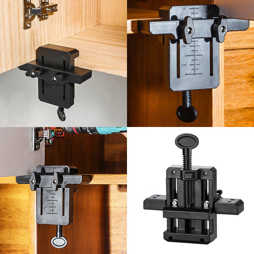 Efficient Cabinet Door Hanging Helper Adjustable Punch Locators 1
