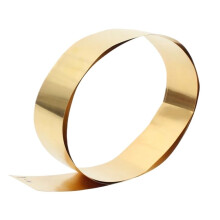 Brass Foil Sheet Metal 0.5m Long - Flat Plate 0.2x10mm, Excellent Workability, Oxidation Resistance, 1pc