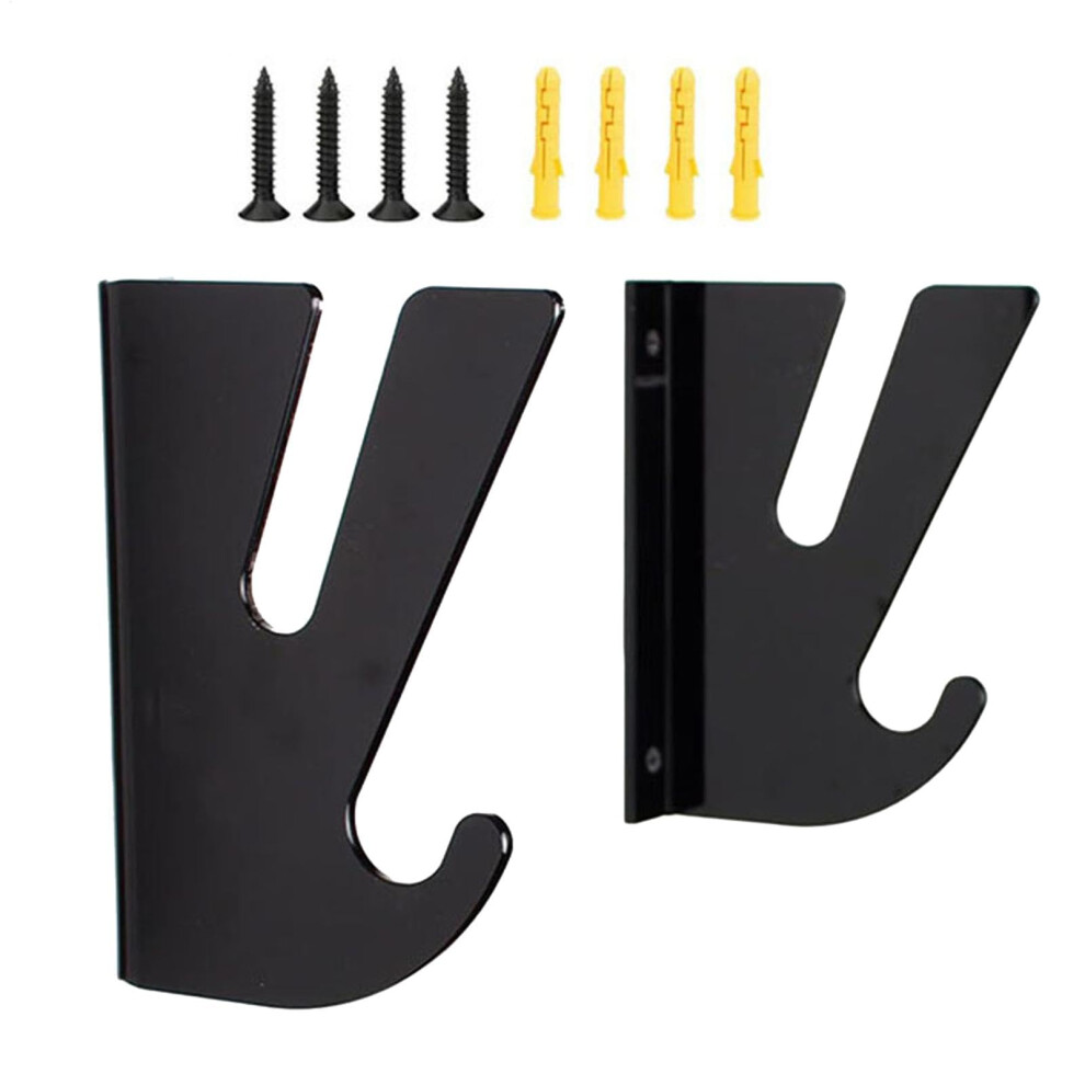 Skateboard Grip Mount Wall Rack - Vertical Deck Storage, Black Sports Equipment Organizer, Space-Saving Display Solution-image-OPC-PKDWP5X-NEW