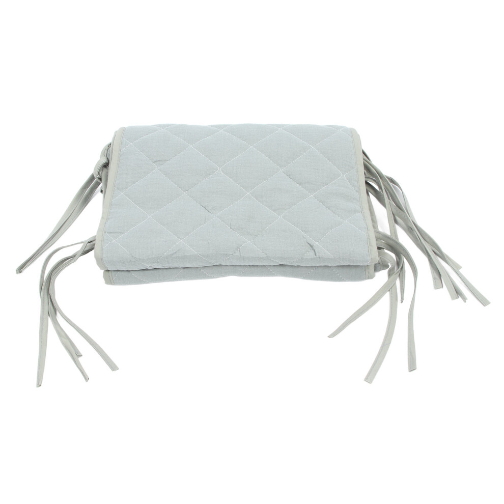Aquamarine Crib Liner Guard – Safety Rail For Baby Bed Protection Blue