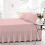 (Pink, Small Double) Extra Deep Fitted Valance Sheet for Single Double King Super King Size Beds 1