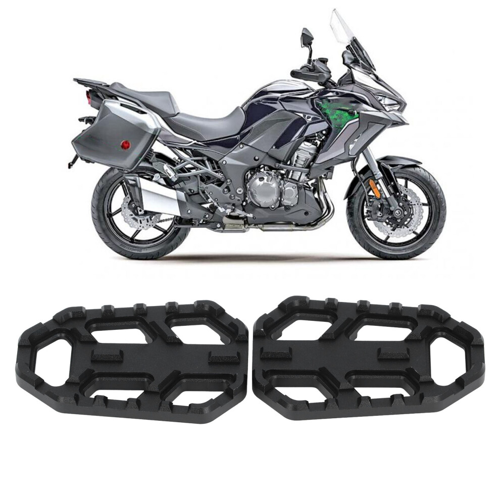 Versys X300 650 1000 Motorcycle Foot Pegs Cnc Aluminum Non Slip Pair Black 6931348768939