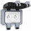 Waterproof Socket Double Outdoor Electrical Outlet IP66 Waterproof Wall Socket 16A 1
